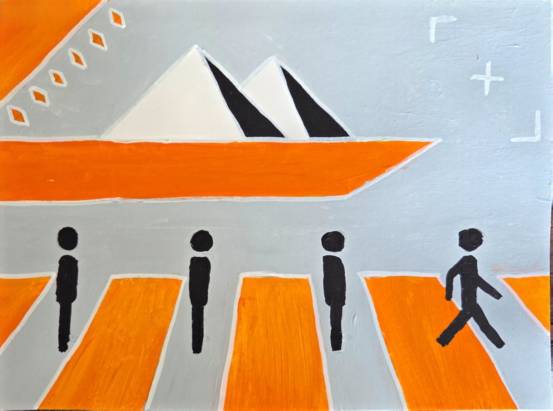 Artwork, acrylic on paper, 2026