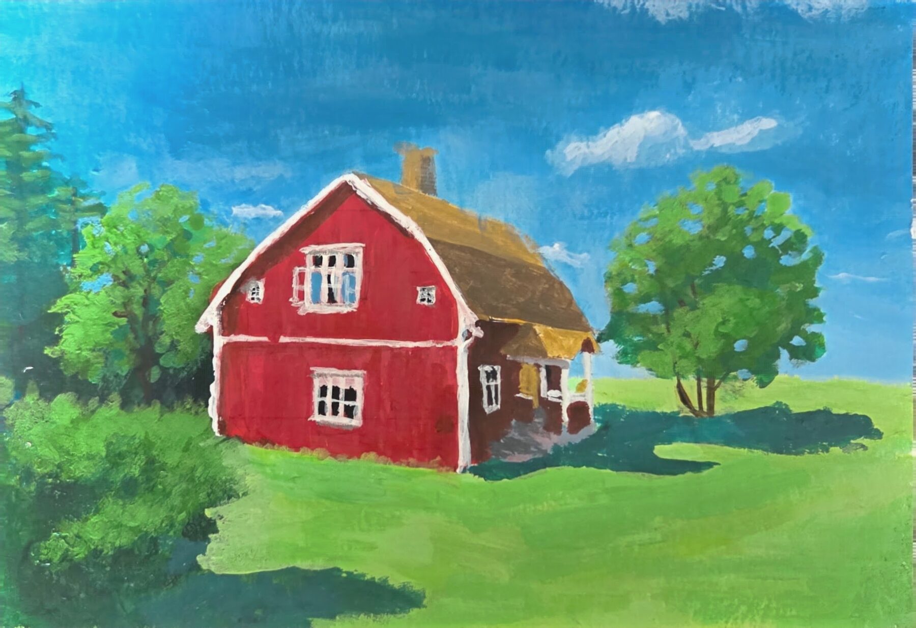 Artwork, acrylic on paper, 2026
