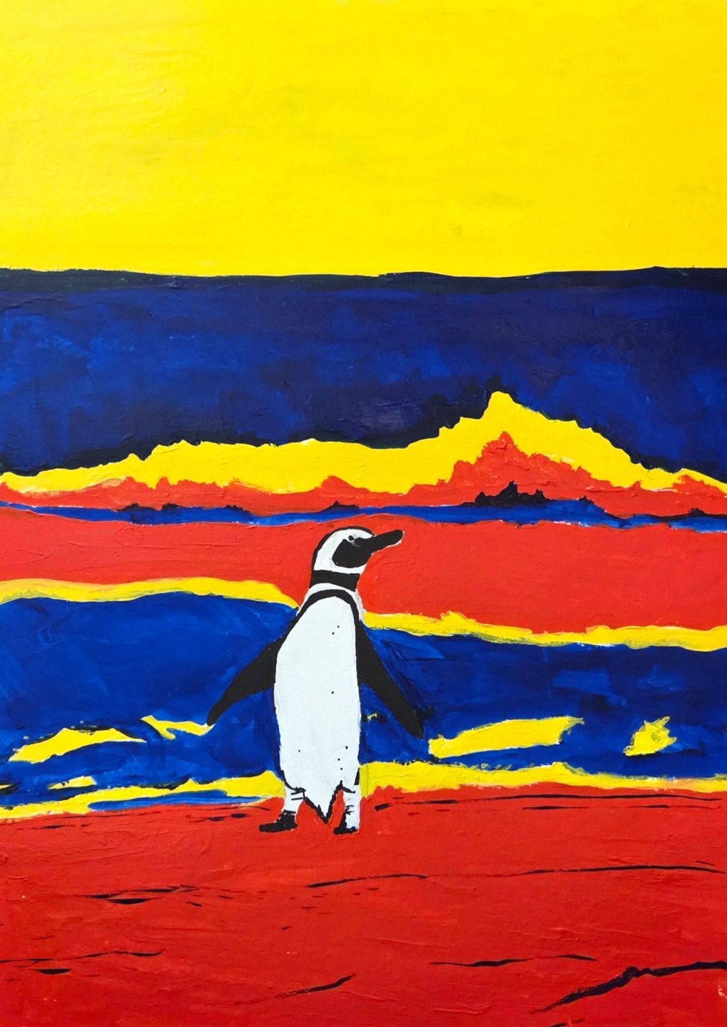 acrylic on paper, 2026